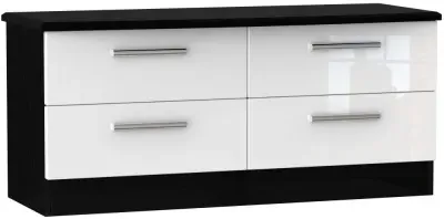 Knightsbridge Bed Box - White, Black