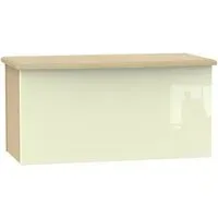 Knightsbridge Blanket Box - Cream, Light Oak