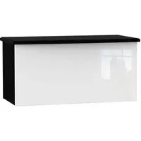 Knightsbridge Blanket Box - White, Black