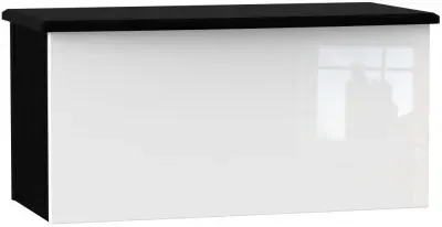 Knightsbridge Blanket Box - White, Black