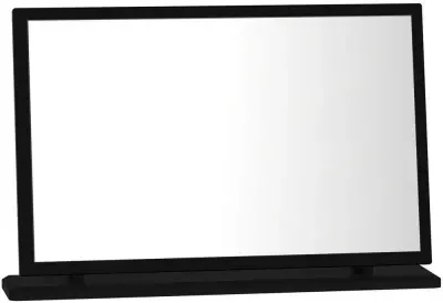 Knightsbridge Large Dressing Mirror - Black Gloss