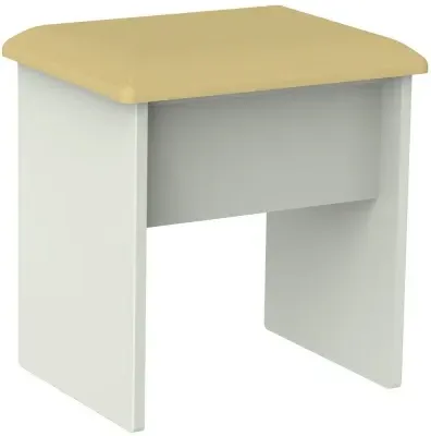 Knightsbridge Padded Dressing Stool - Cashmere