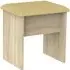 Knightsbridge Padded Dressing Stool - Oak