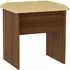 Knightsbridge Padded Dressing Stool - Walnut
