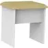 Knightsbridge Padded Dressing Stool - White