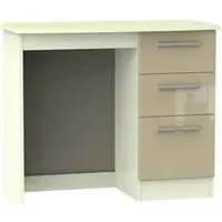 Knightsbridge Single Dressing Table - Mushroom, Cream