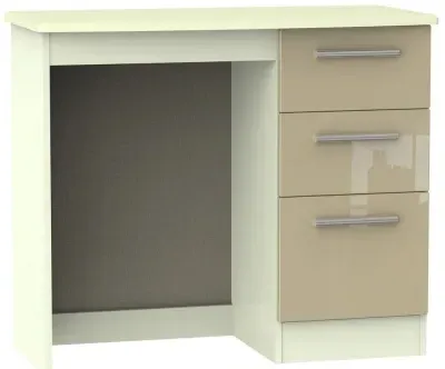Knightsbridge Single Dressing Table - Mushroom, Cream