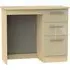 Knightsbridge Single Dressing Table - Mushroom, Light Oak