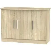 Knightsbridge Small 3 Door Sideboard - Oak Effect