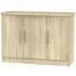 Knightsbridge Small 3 Door Sideboard - Oak Effect