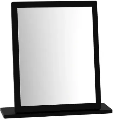 Knightsbridge Small Dressing Mirror - Black Gloss