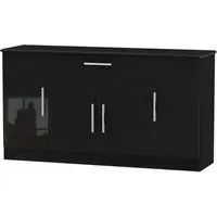 Knightsbridge Wide Sideboard - Black Gloss