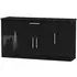 Knightsbridge Wide Sideboard - Black Gloss