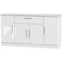 Knightsbridge Wide Sideboard - White Gloss