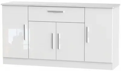 Knightsbridge Wide Sideboard - White Gloss