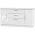 Knightsbridge Wide Sideboard with Storage - White Gloss