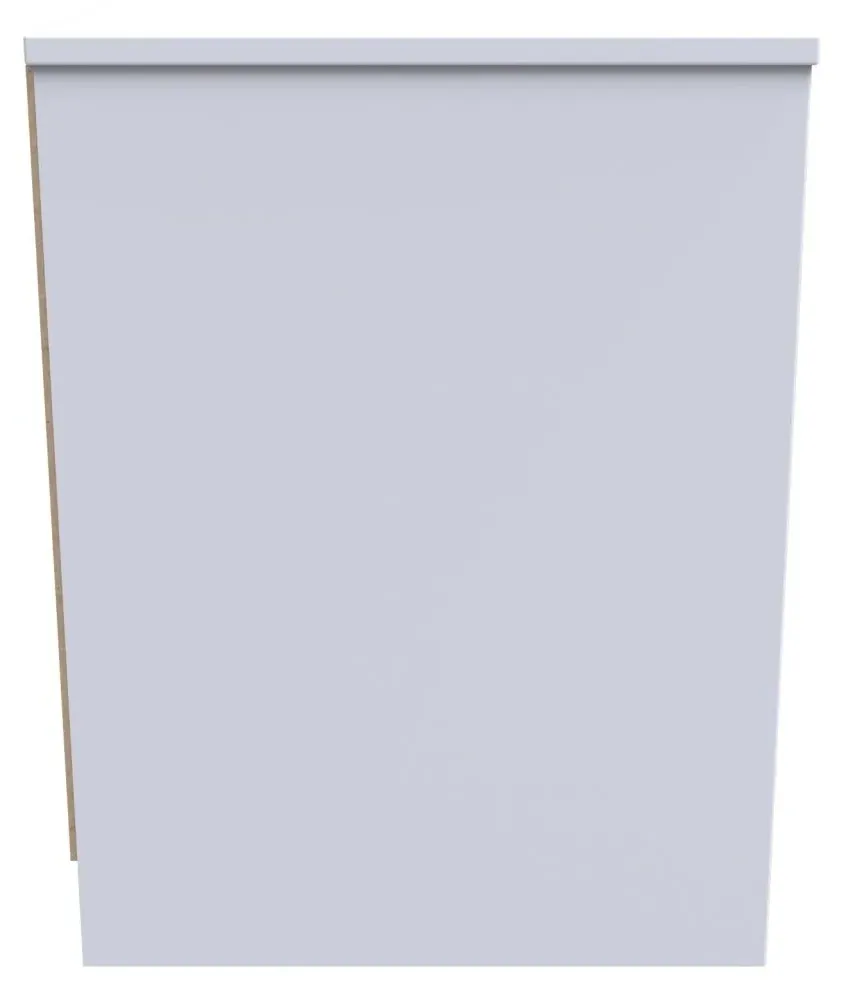 Las Vegas 2 Drawer Bedside Cabinet - White, MDF