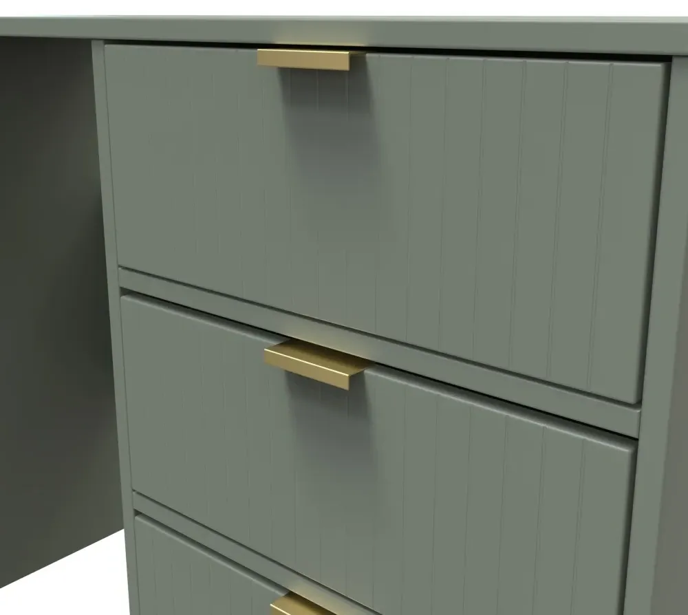 Linear 4 Drawer Desk - Reed Green