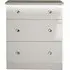 Lumiere 3 Drawer Deep Chest - Cashmere Gloss