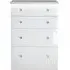 Lumiere 4 Drawer Deep Chest - White Gloss