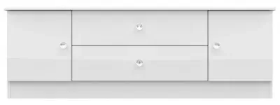 Lumiere 75cm TV Unit - White Gloss image