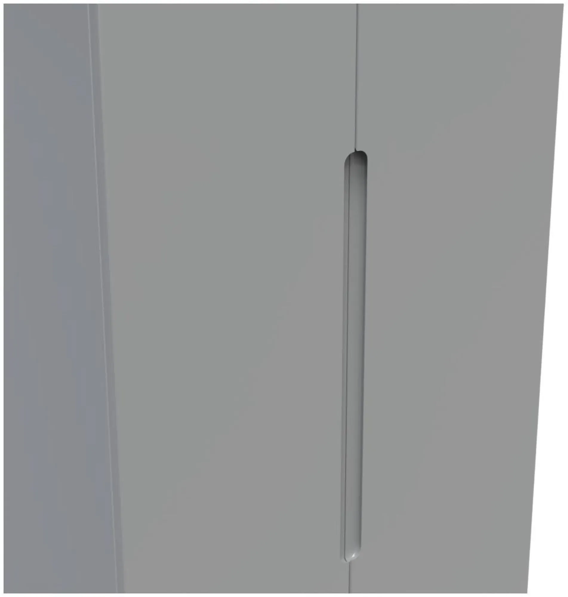 Milan 2 Door 2 Drawer Double Wardrobe - Grey