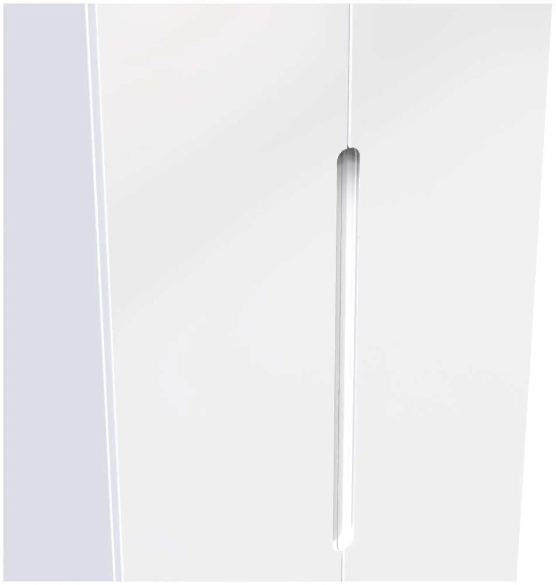Milan 2 Door 2 Drawer Double Wardrobe - White Gloss