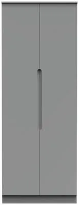 Milan 2 Door Tall Wardrobe - Dusk Grey image