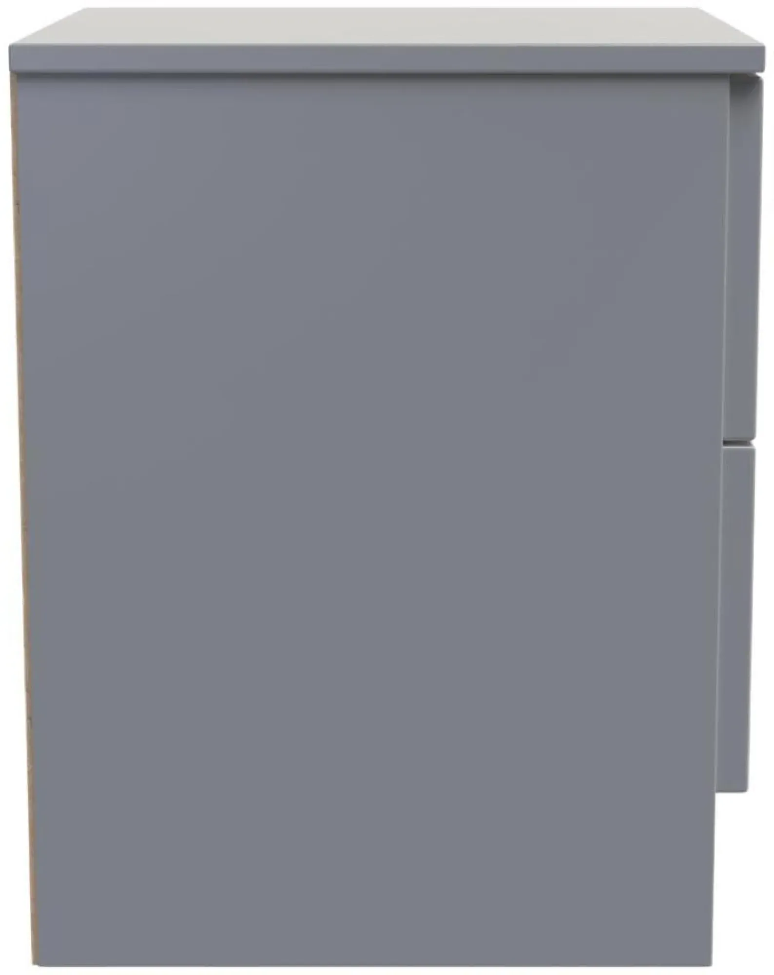 Milan 2 Drawer Bedside Cabinet - Dusk Grey