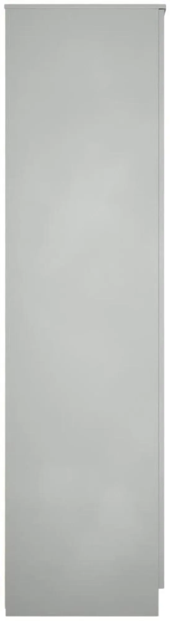Milan 3 Door Tall Triple Wardrobe with Mirror - Grey