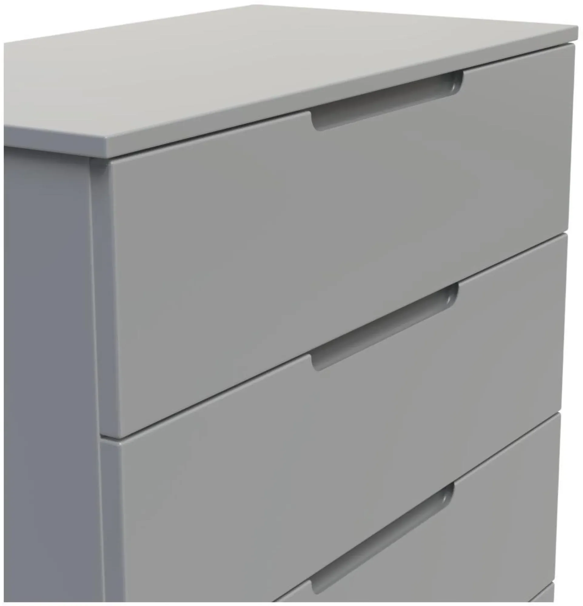 Milan 4 Drawer Chest - Dusk Grey