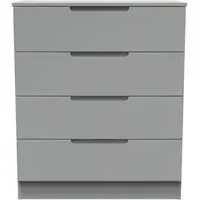 Milan 4 Drawer Chest - Dusk Grey