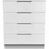 Milan 4 Drawer Chest - White Gloss