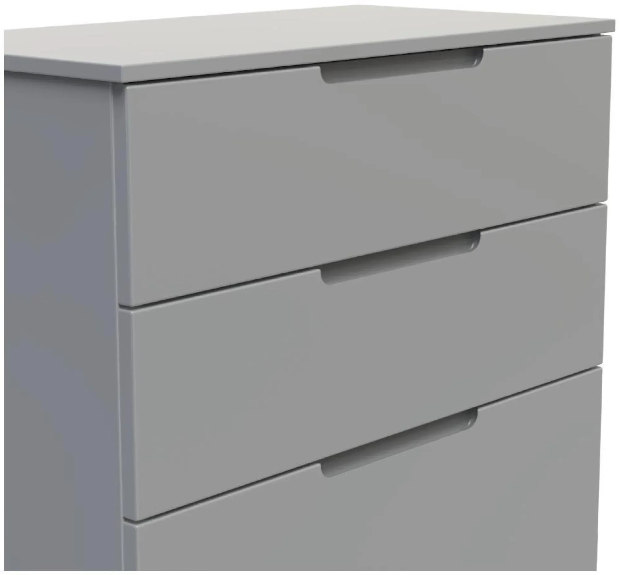 Milan 4 Drawer Deep Chest - Dusk Grey