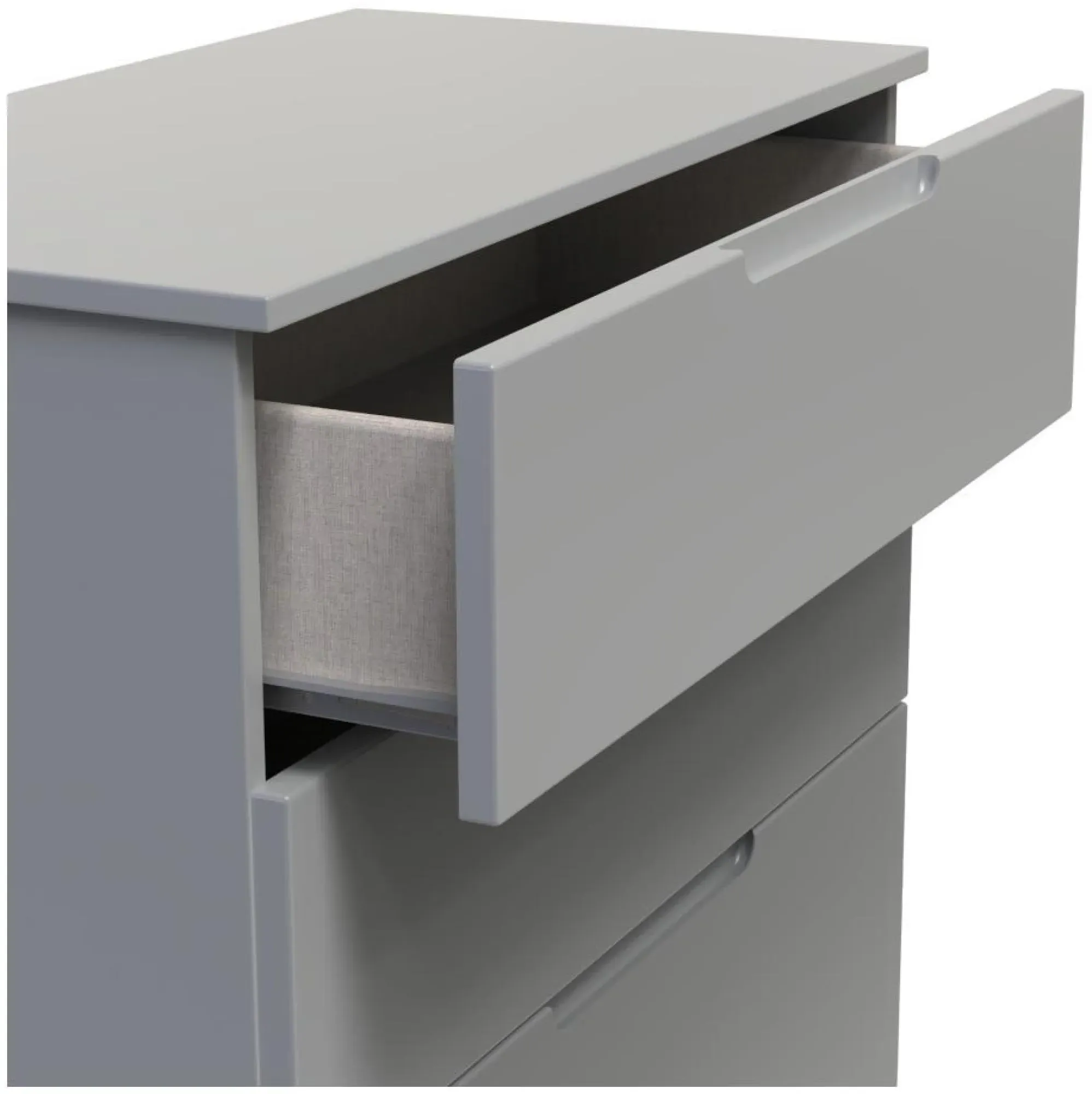 Milan 4 Drawer Deep Chest - Dusk Grey