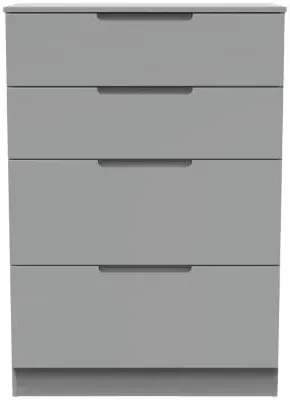 Milan 4 Drawer Deep Chest - Dusk Grey image