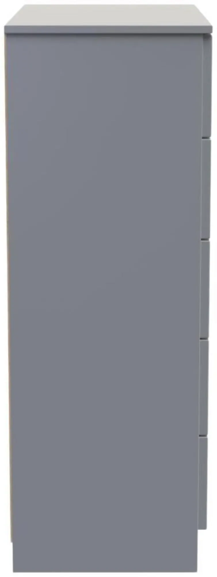 Milan 5 Drawer Chest - Grey