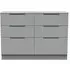 Milan 6 Drawer Midi Chest - Dusk Grey