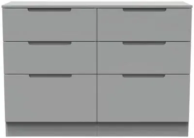 Milan 6 Drawer Midi Chest - Dusk Grey image