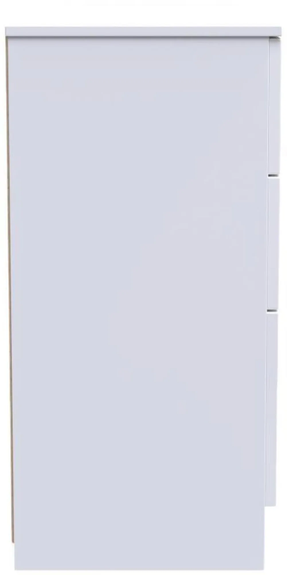 Milan 6 Drawer Midi Chest - White Gloss