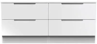 Milan Bed Box - White Gloss