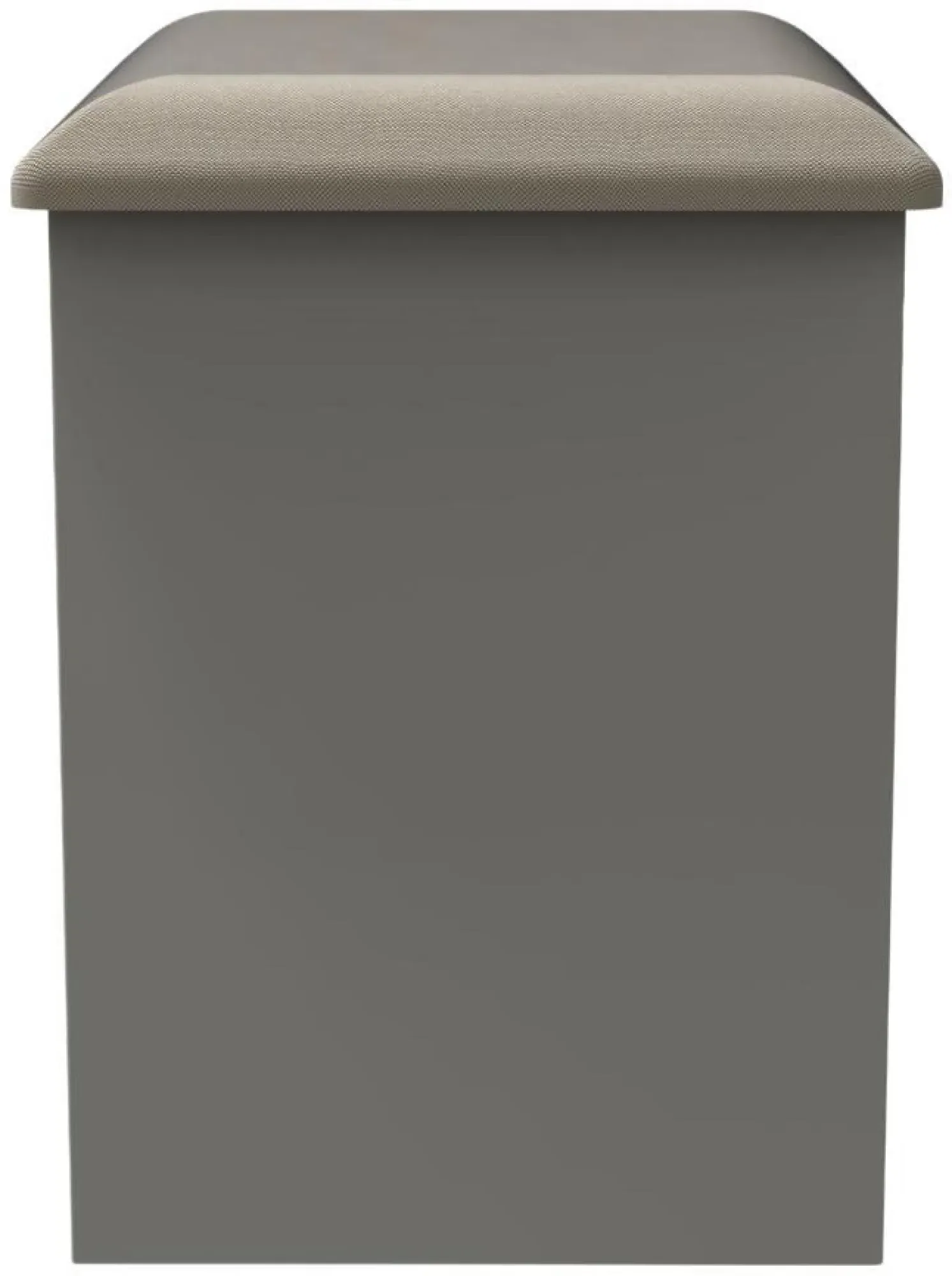 Milan Padded Dressing Stool - Dusk Grey