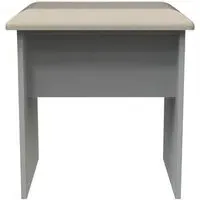 Milan Padded Dressing Stool - Dusk Grey