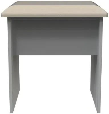 Milan Padded Dressing Stool - Dusk Grey image