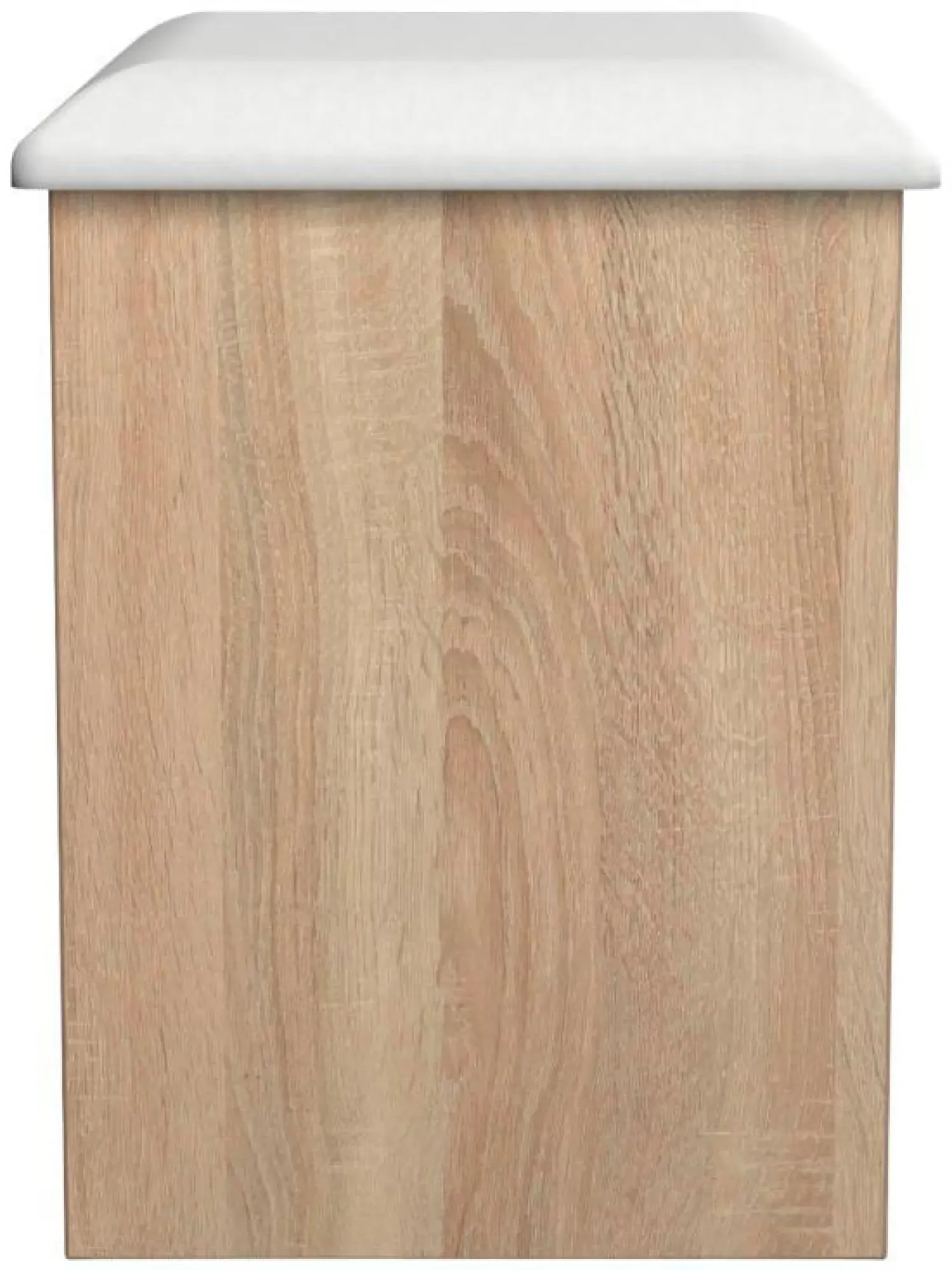 Milan Padded Dressing Stool - Oak Effect