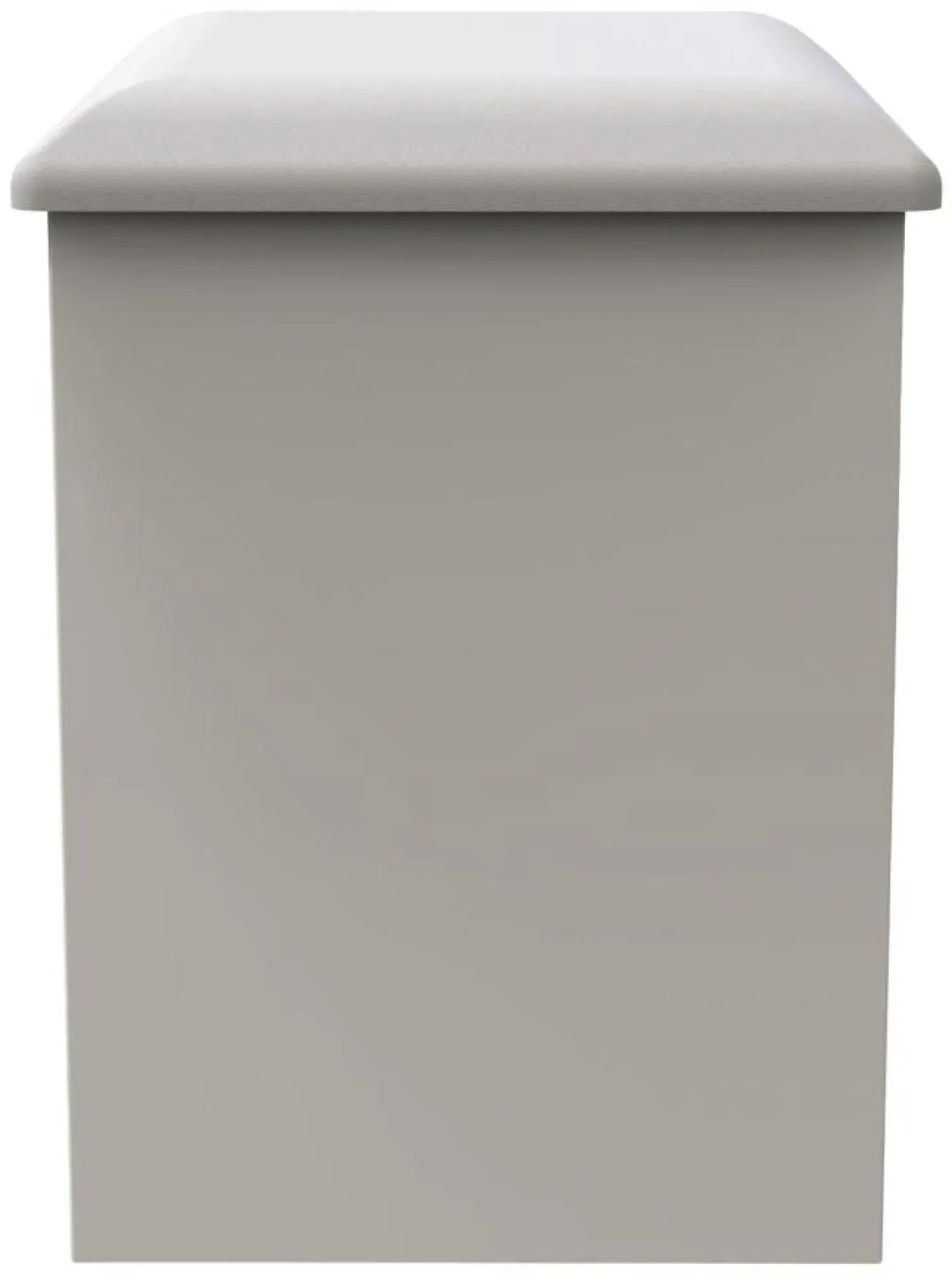 Milan Padded Dressing Stool - White Gloss