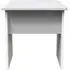Milan Padded Dressing Stool - White Gloss