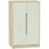 Monaco 2-Door Midi Wardrobe - Cashmere, Oak