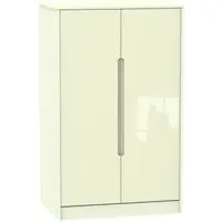 Monaco 2-Door Midi Wardrobe - Cream