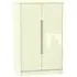 Monaco 2-Door Midi Wardrobe - Cream